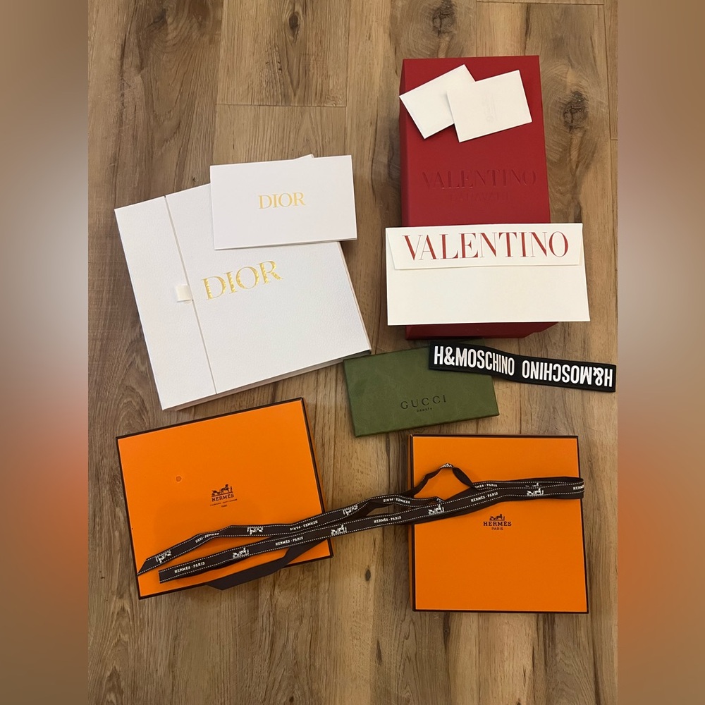 Luxury Boxes - Hermes, Dior, Valentino, Gucci